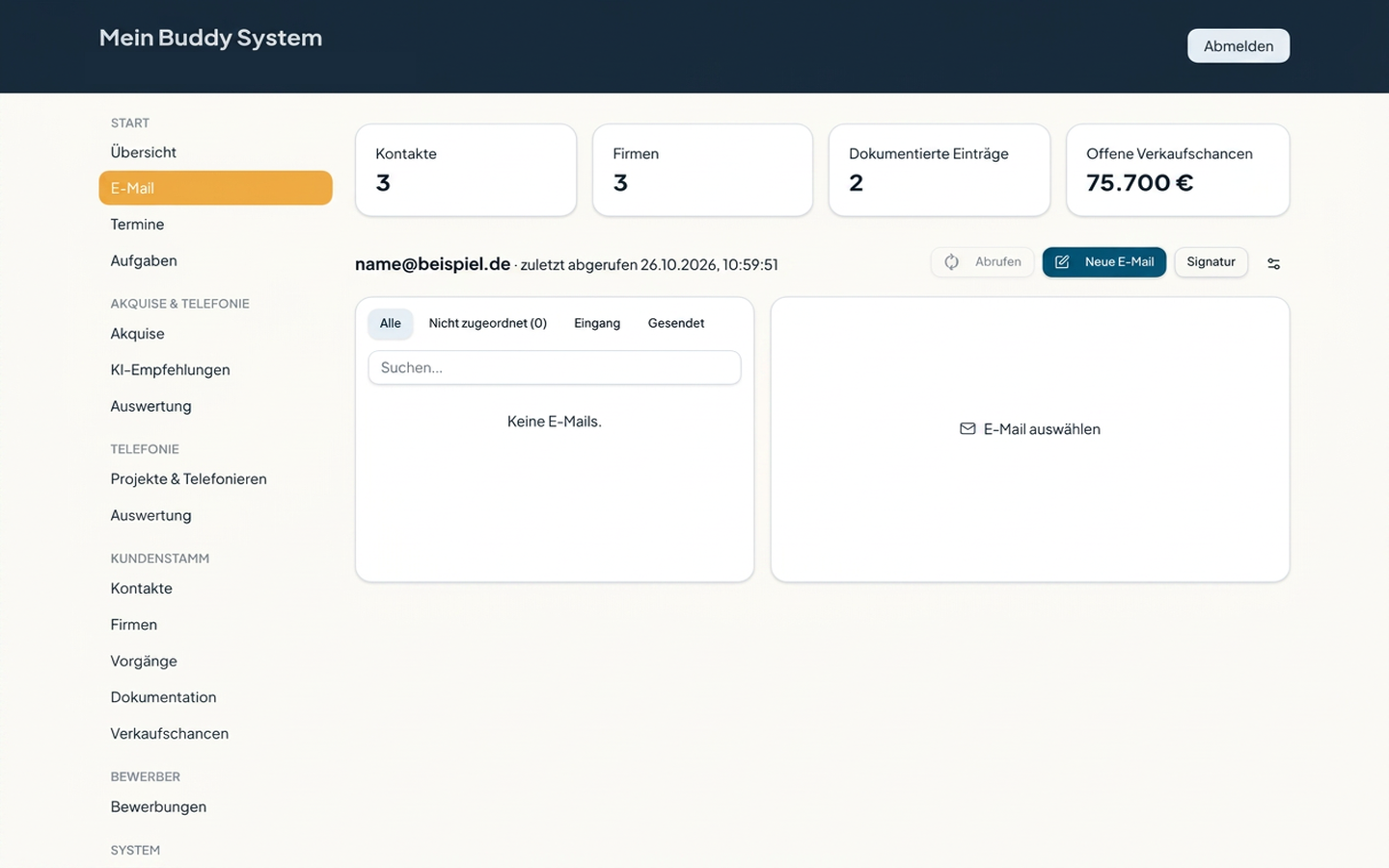 Screenshot E-Mail